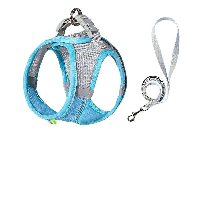 Adjustable Pet Vest Leash with Chest Strap