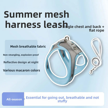 Adjustable Pet Vest Leash with Chest Strap