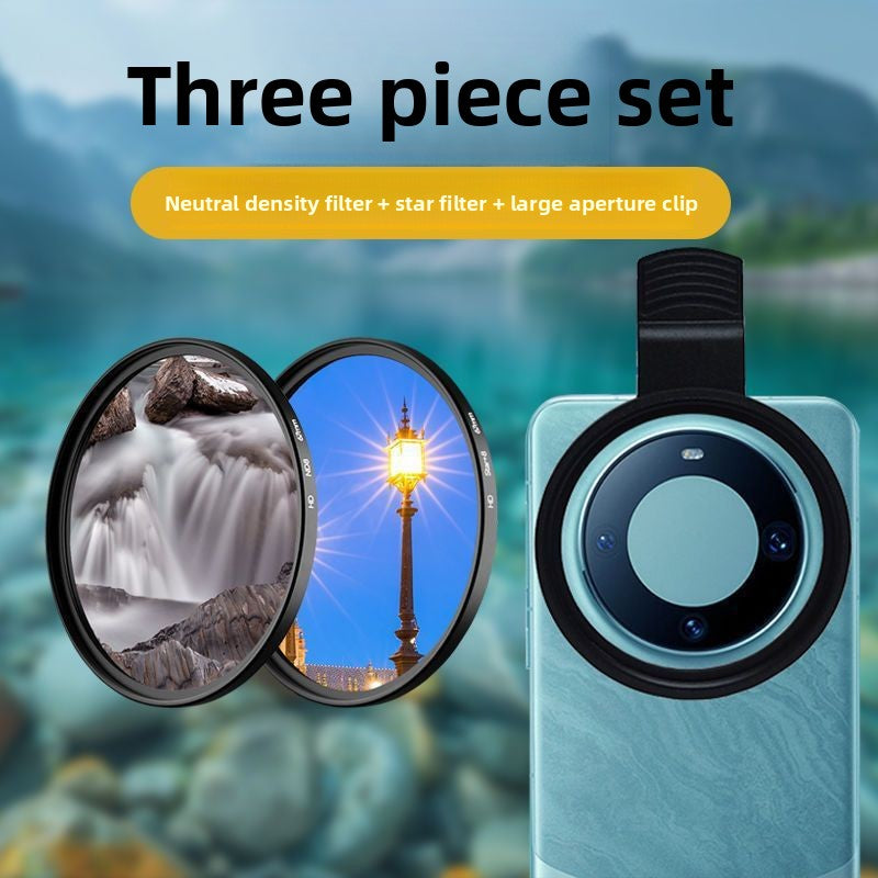 Adjustable Phone Camera Filter Set with Clip Mount