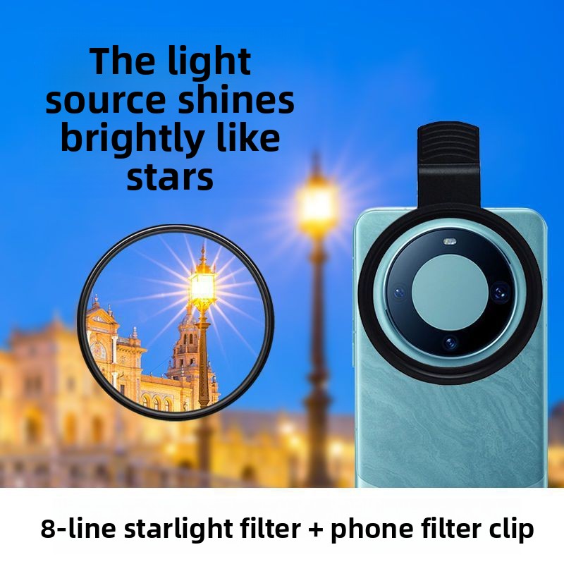 Adjustable Phone Camera Filter Set with Clip Mount