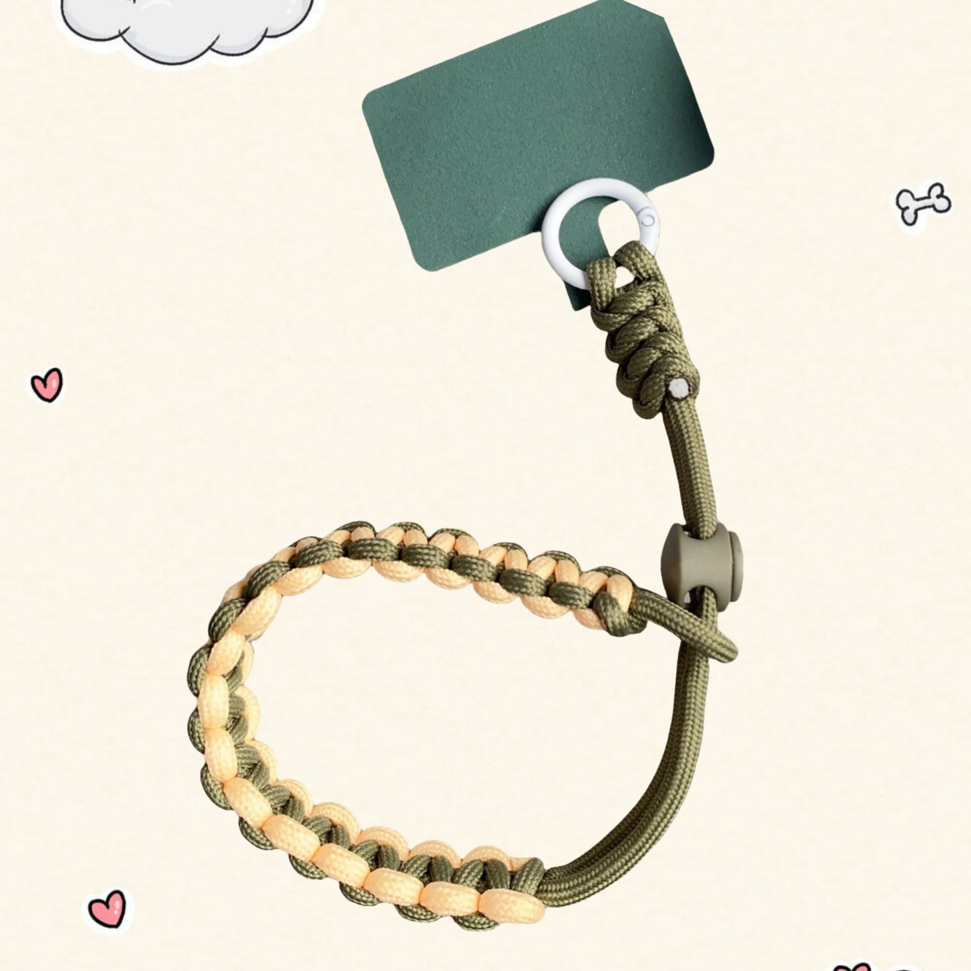 Adjustable Phone Lanyard with Velvet Clip