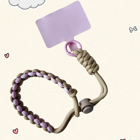 Adjustable Phone Lanyard with Velvet Clip