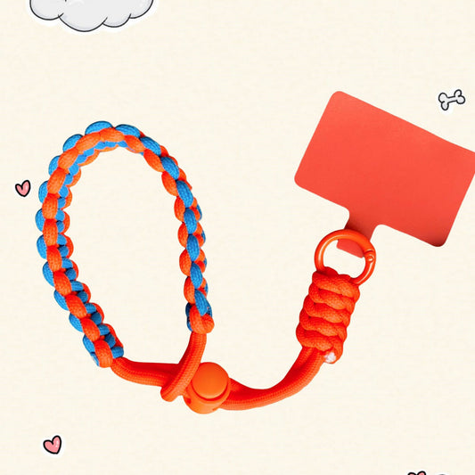 Adjustable Phone Lanyard with Velvet Clip