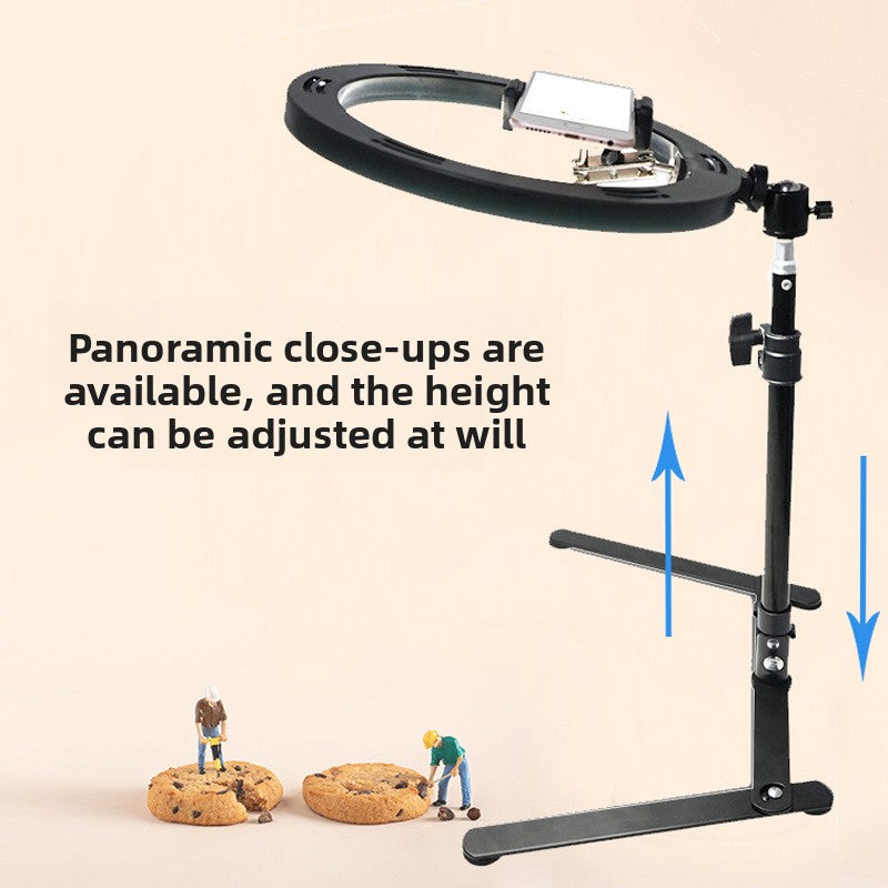 Adjustable Phone Live Streaming Stand with Fill Light