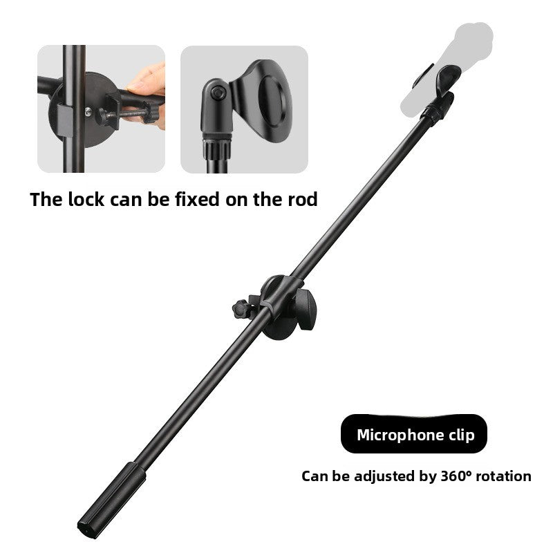 Adjustable Phone Tripod with Fill Light for Live Streaming
