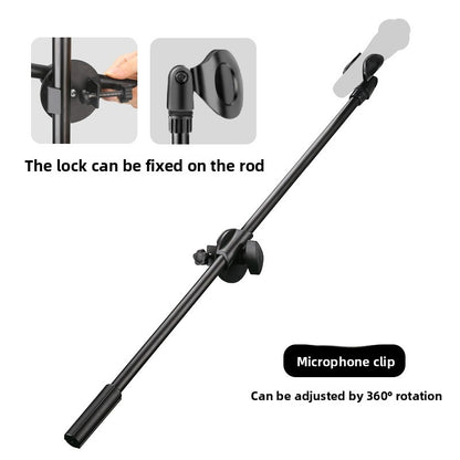 Adjustable Phone Tripod with Fill Light for Live Streaming