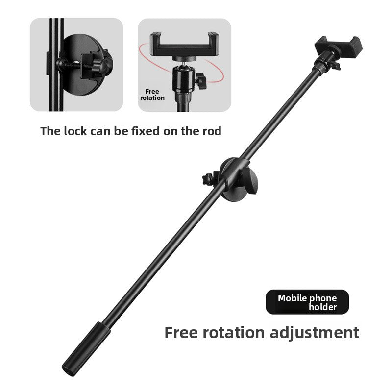 Adjustable Phone Tripod with Fill Light for Live Streaming