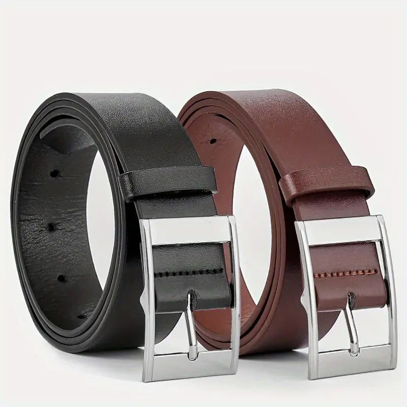 Adjustable Pin Buckle PU Leather Belt