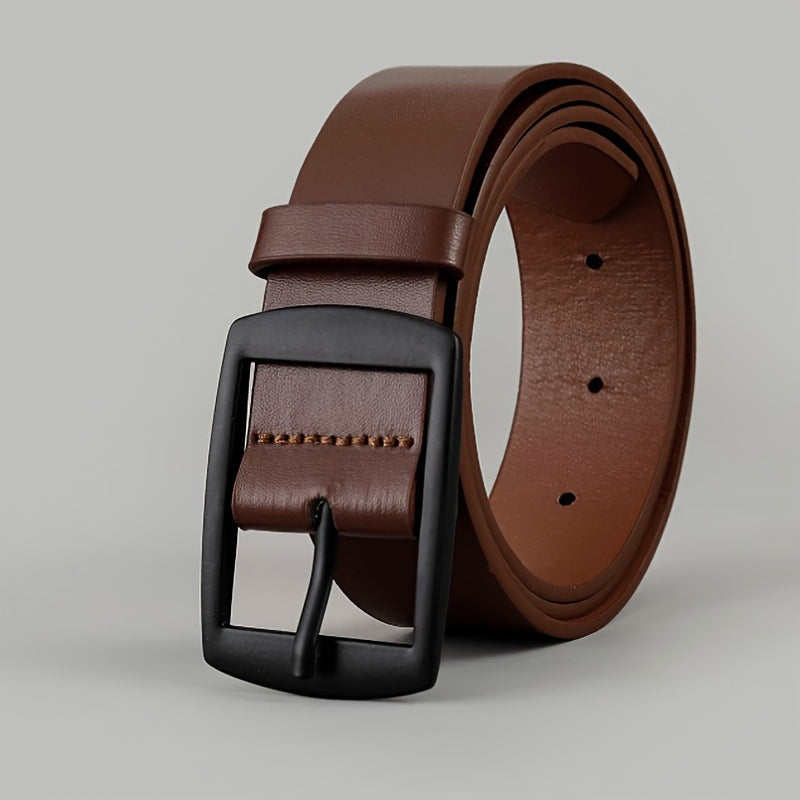 Adjustable Pin Buckle PU Leather Belt