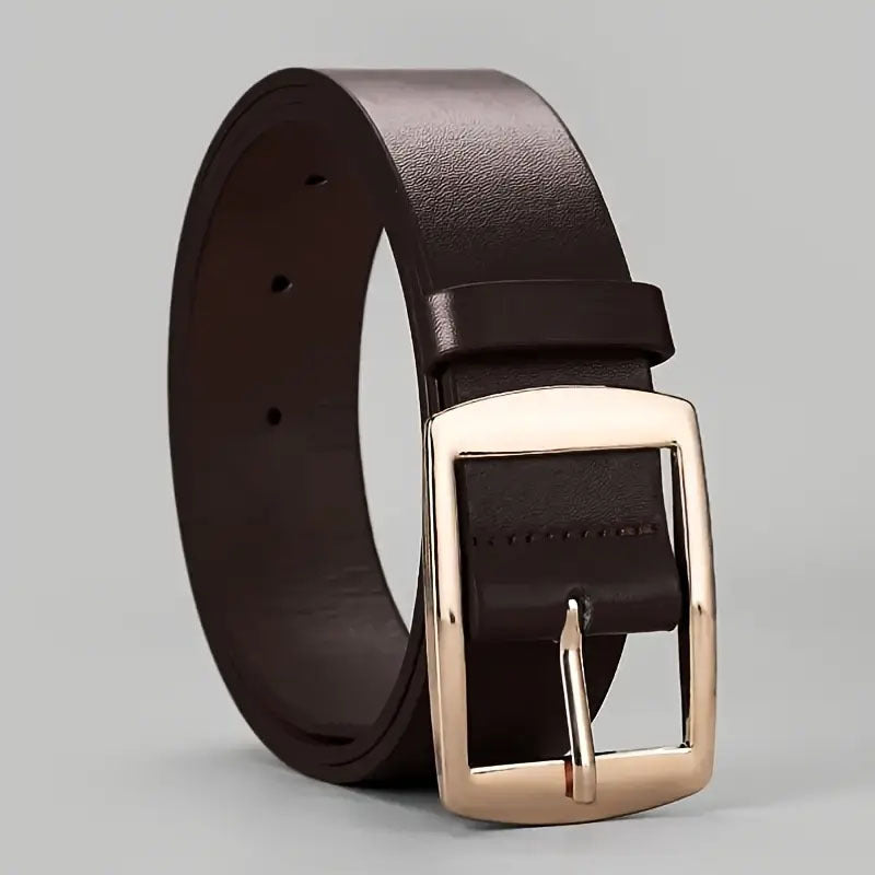 Adjustable Pin Buckle PU Leather Belt