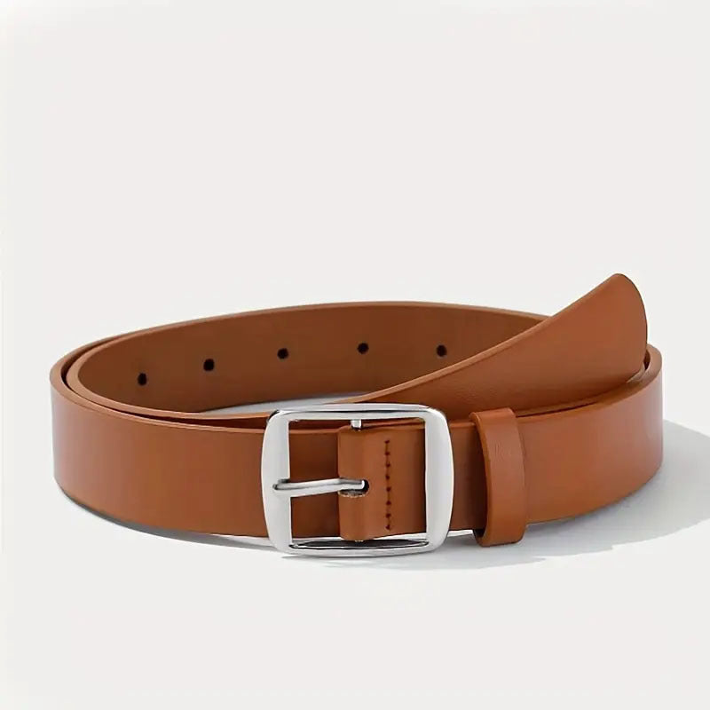 Adjustable Pin Buckle PU Leather Belt