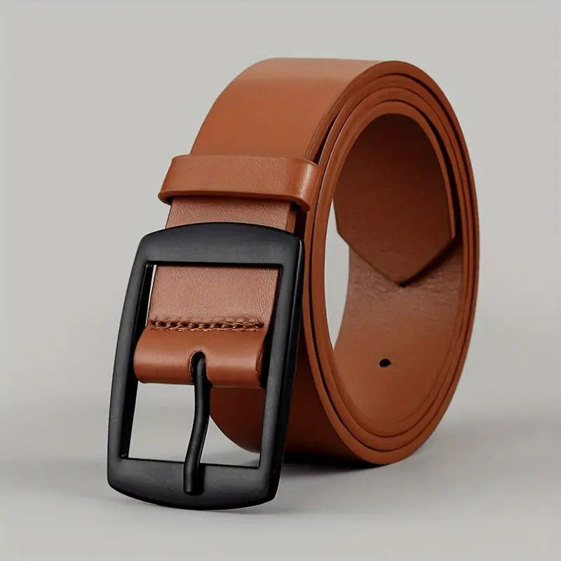 Adjustable Pin Buckle PU Leather Belt
