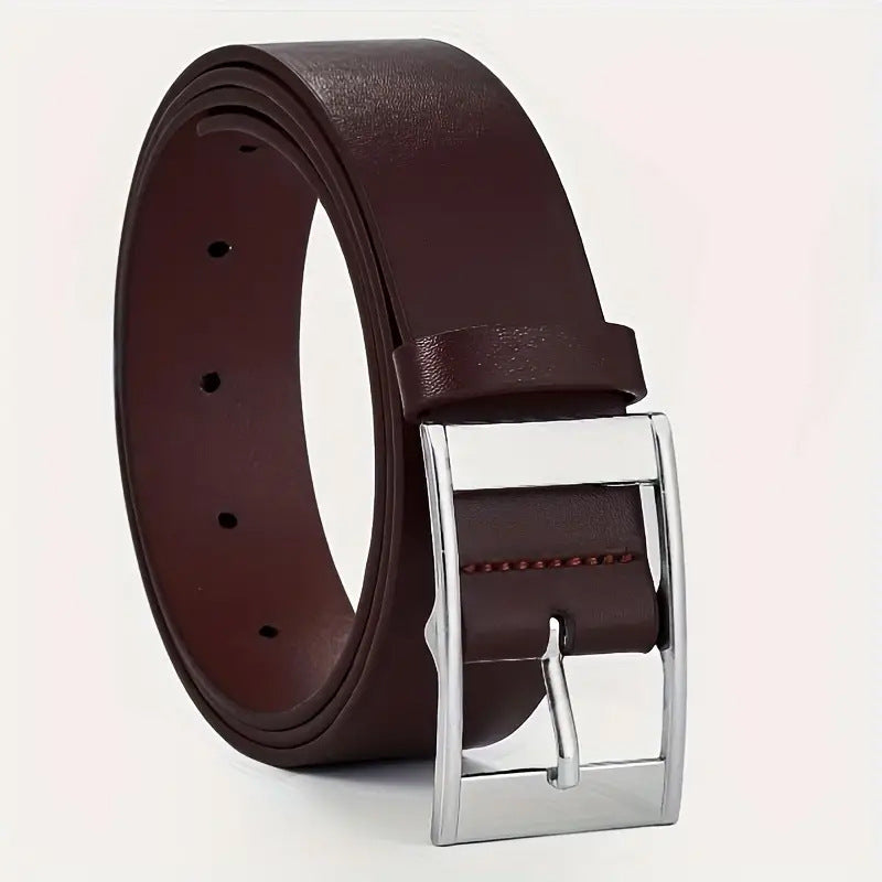 Adjustable Pin Buckle PU Leather Belt