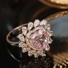 Yj2018001pinkdiamondcubesugar-925 silver
