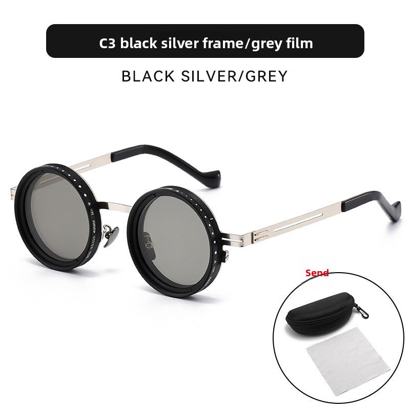 Adjustable Polarized Sunglasses UV400 Protection Metal Frame