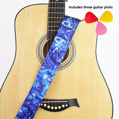 Adjustable Polyester Guitar Strap with Free Picks