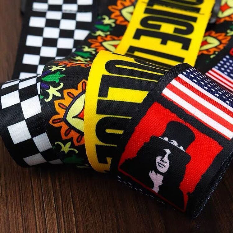 Adjustable Polyester Guitar Strap with Free Picks