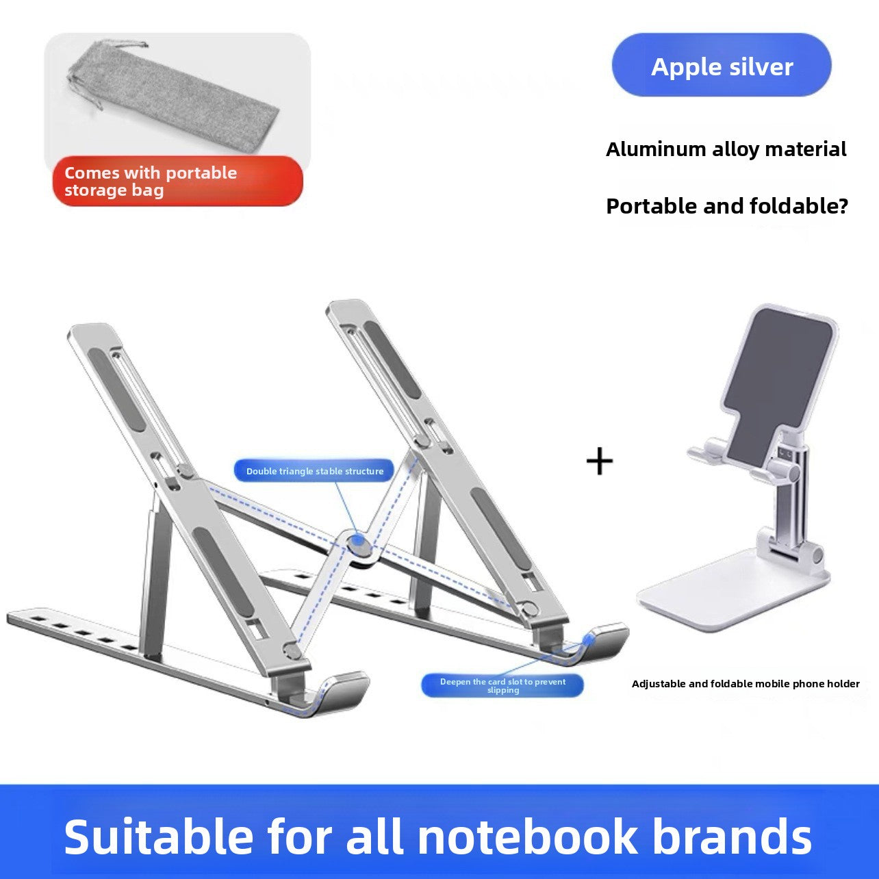 Adjustable Portable Laptop Cooling Stand