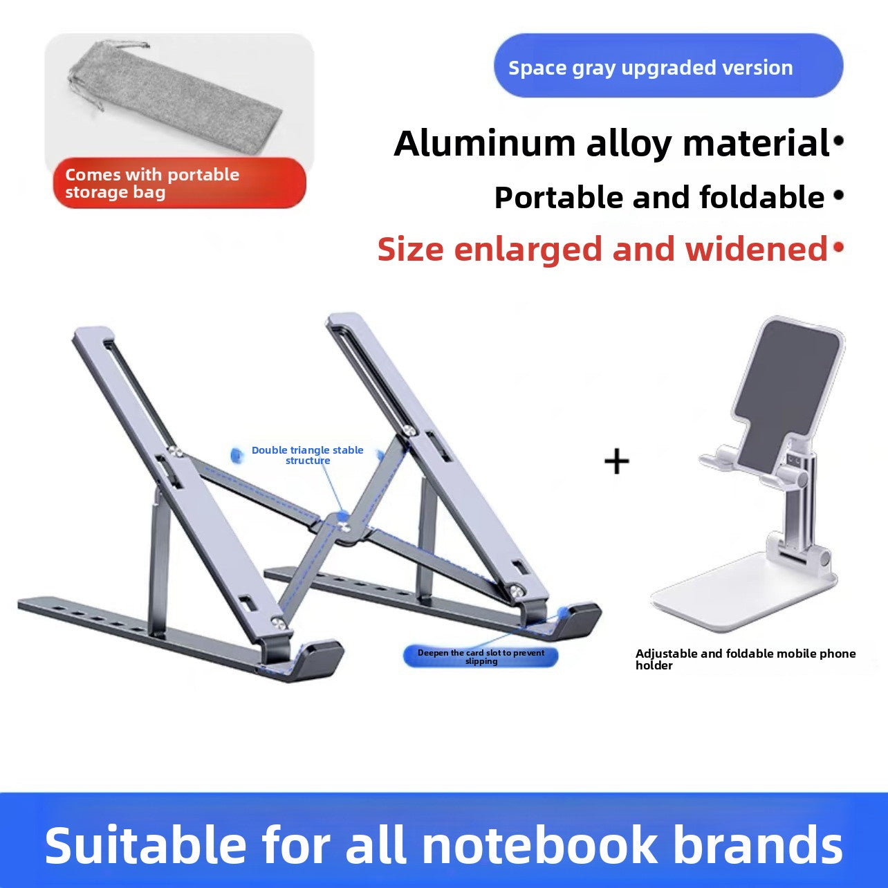 Adjustable Portable Laptop Cooling Stand