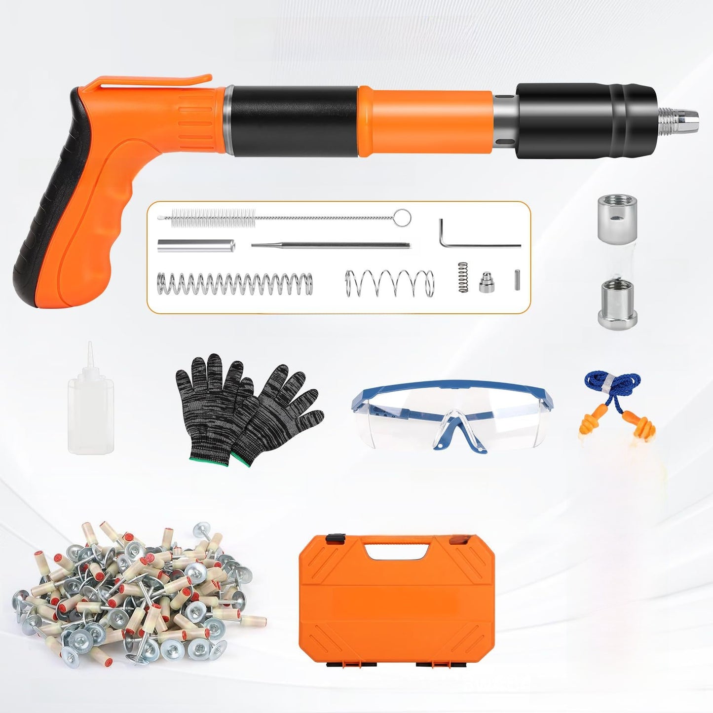 Adjustable Power Mini Nail Gun with Silencer