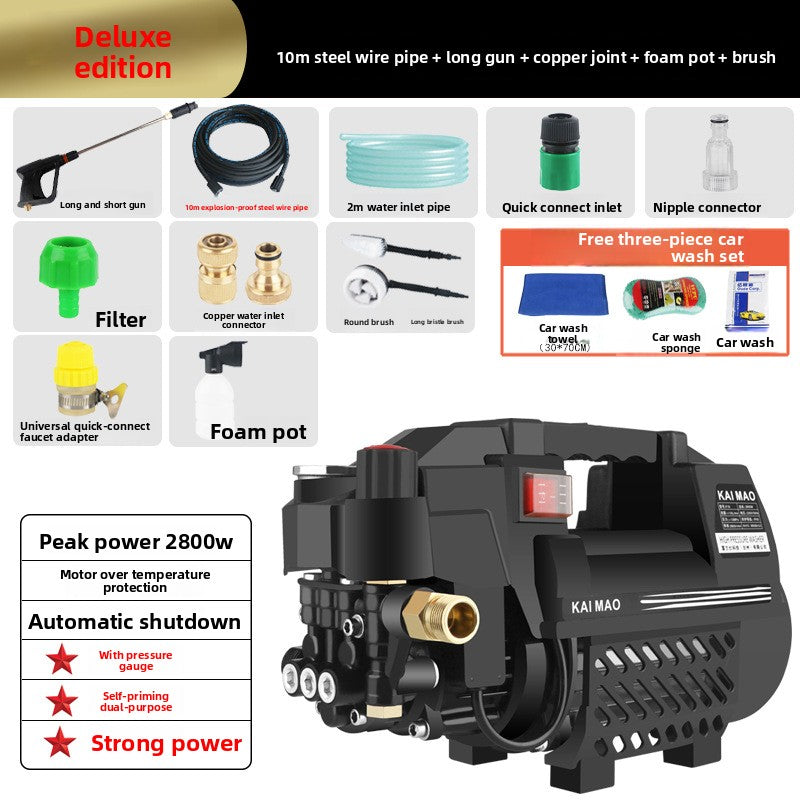 Adjustable Pressure Washer 2800W Portable Cleaning Machine