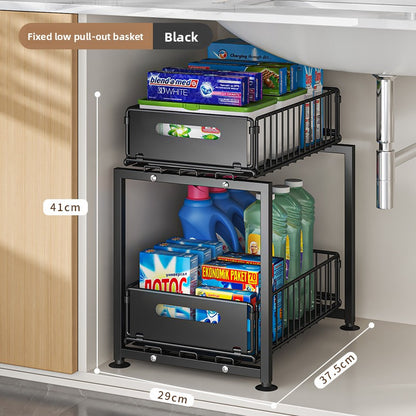 Adjustable Pull Out Kitchen Cabinet Organizer