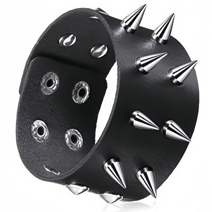 Adjustable Punk Rivet Bracelet