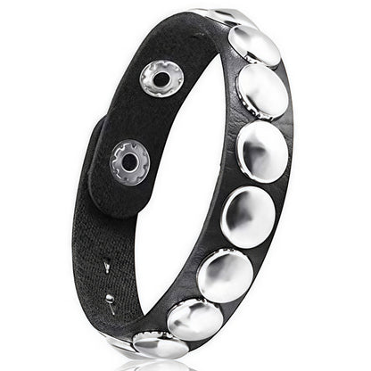 Adjustable Punk Rivet Bracelet