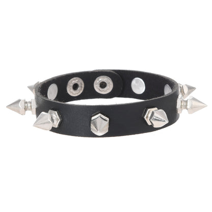 Adjustable Punk Rivet Bracelet