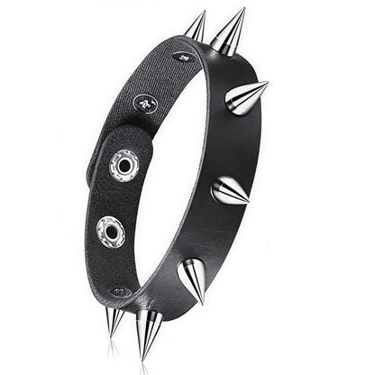 Adjustable Punk Rivet Bracelet
