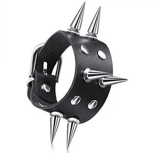 Adjustable Punk Rivet Bracelet