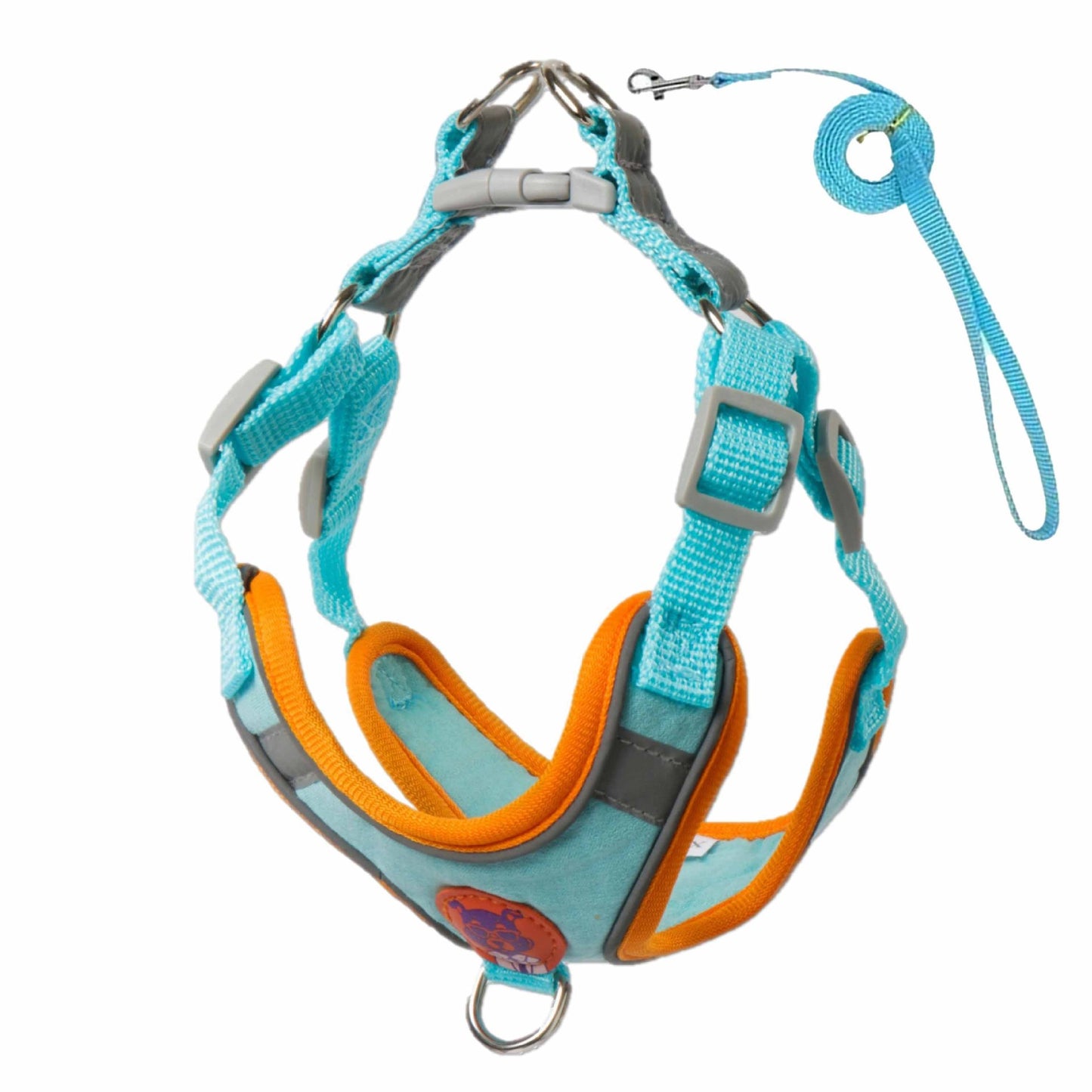 Adjustable Reflective Dog Harness and Leash Set