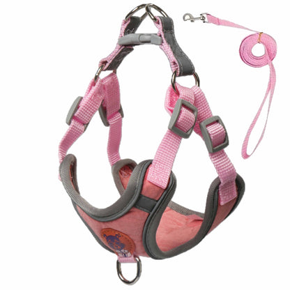 Adjustable Reflective Dog Harness and Leash Set