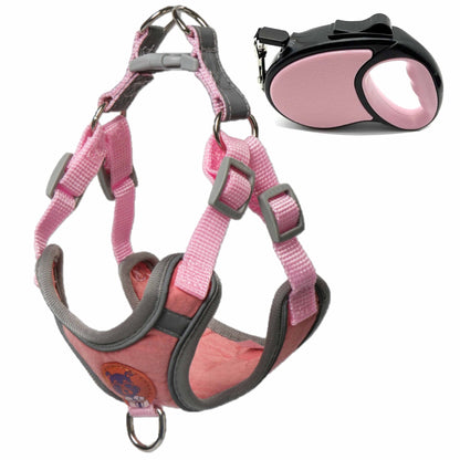 Adjustable Reflective Dog Harness and Leash Set