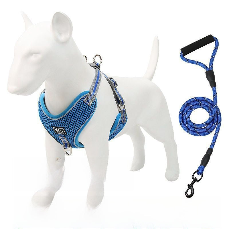 Adjustable Reflective Dog Harness Leash