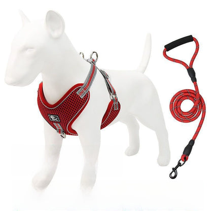 Adjustable Reflective Dog Harness Leash