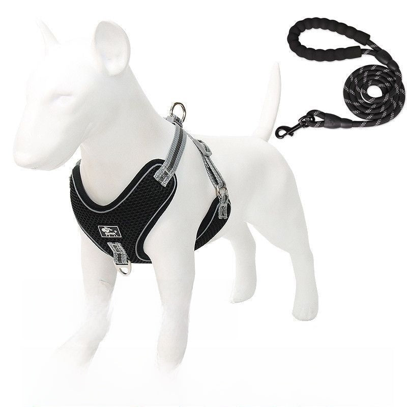 Adjustable Reflective Dog Harness Leash