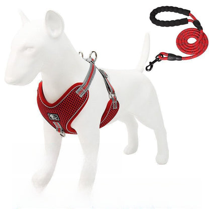 Adjustable Reflective Dog Harness Leash