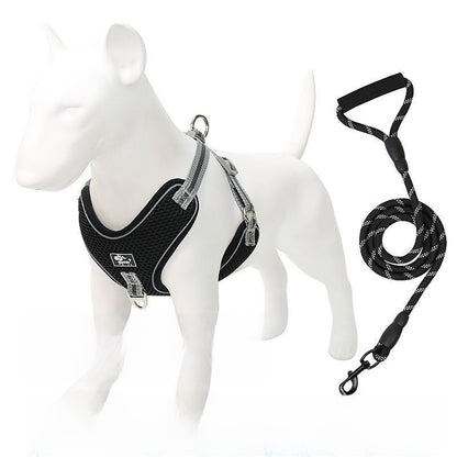 Adjustable Reflective Dog Harness Leash