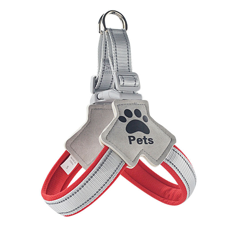 Adjustable Reflective Dog Harness with Rope