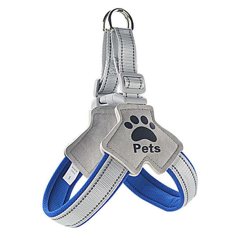 Adjustable Reflective Dog Harness with Rope