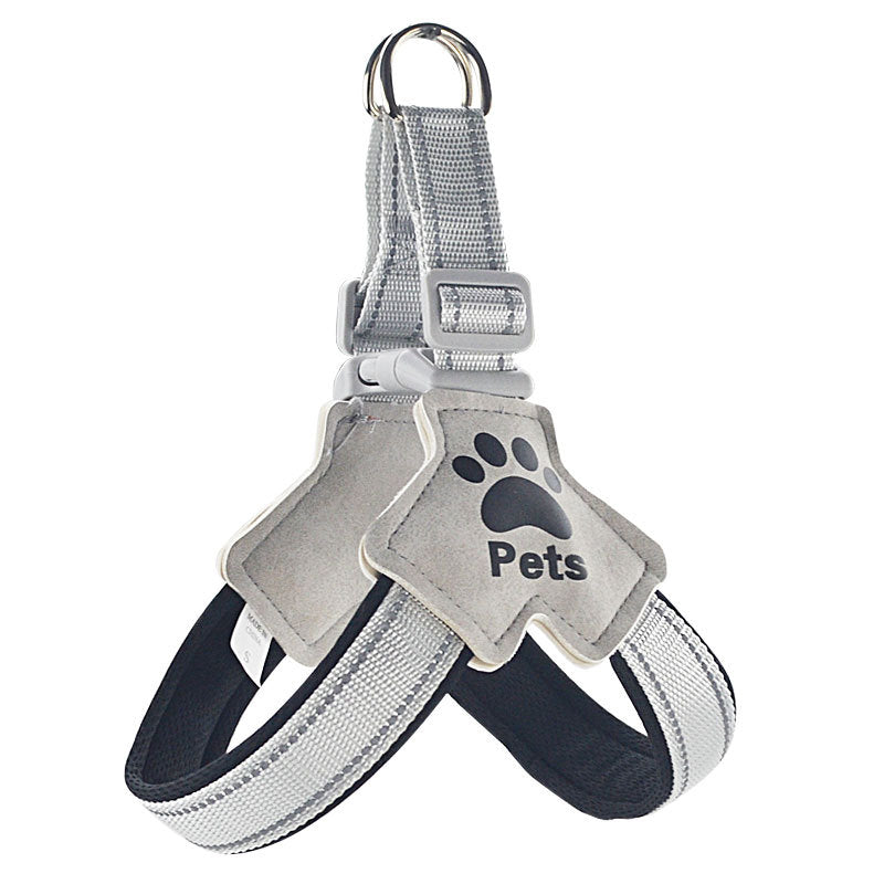 Adjustable Reflective Dog Harness with Rope