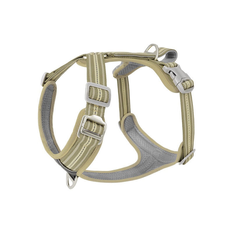 Adjustable Reflective Dog Harness with Shock-Absorbing Leash