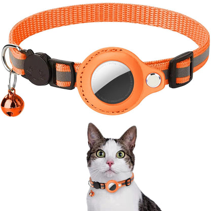 Adjustable Reflective Pet Collar for Airtag