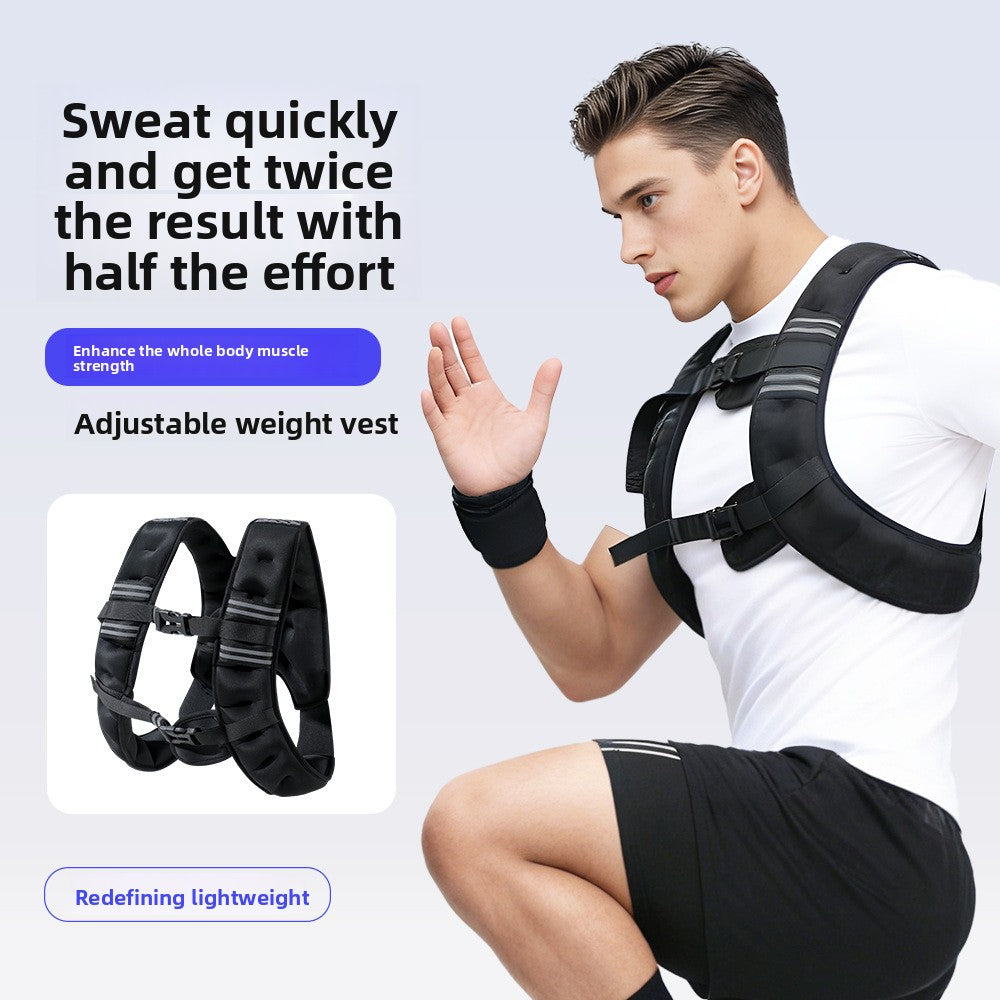 Adjustable Reflective Weight Vest for Fitness Training