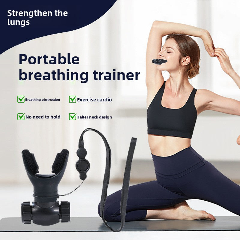 Adjustable Resistance Breathing Trainer for Fitness