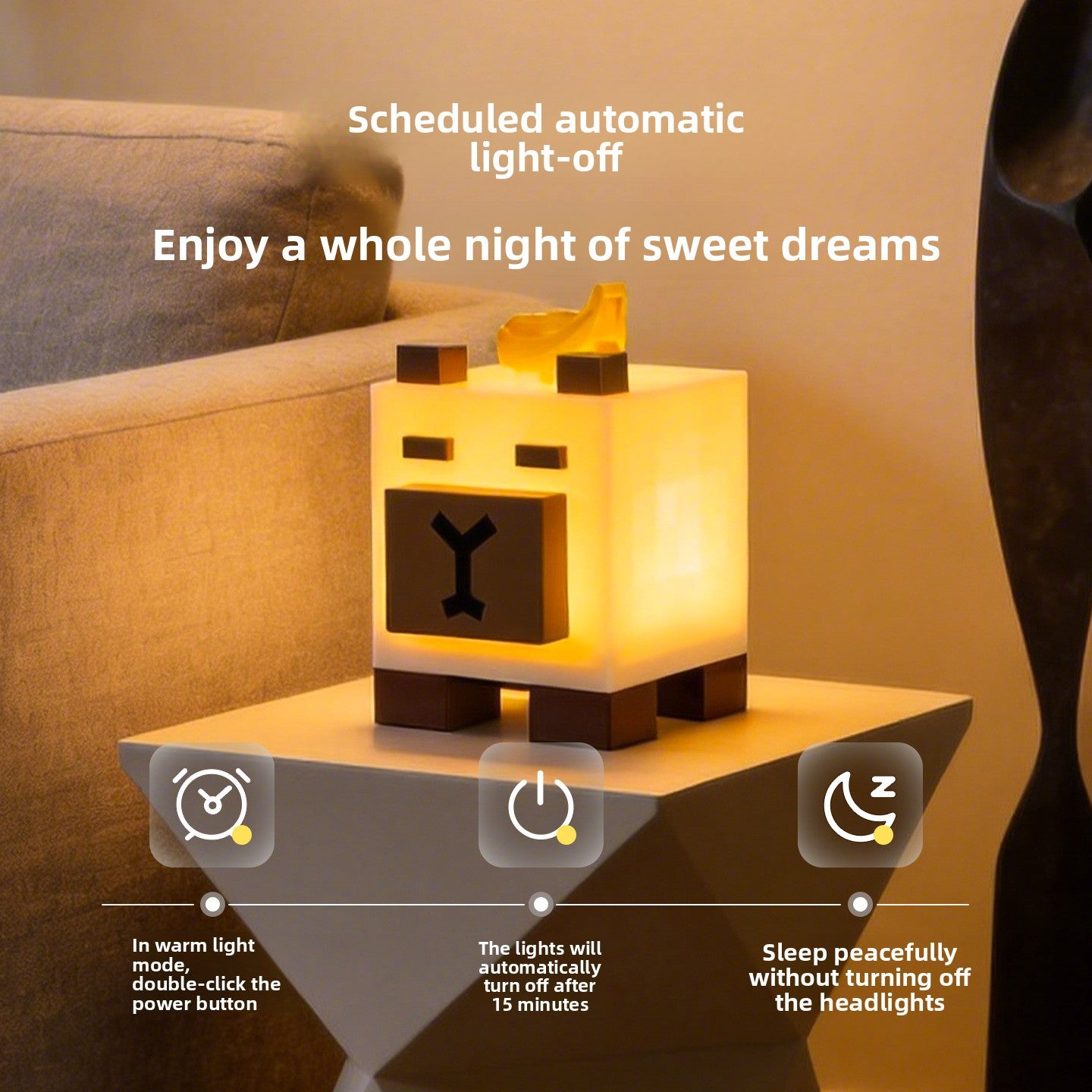 Adjustable RGB Night Light with Touch Control
