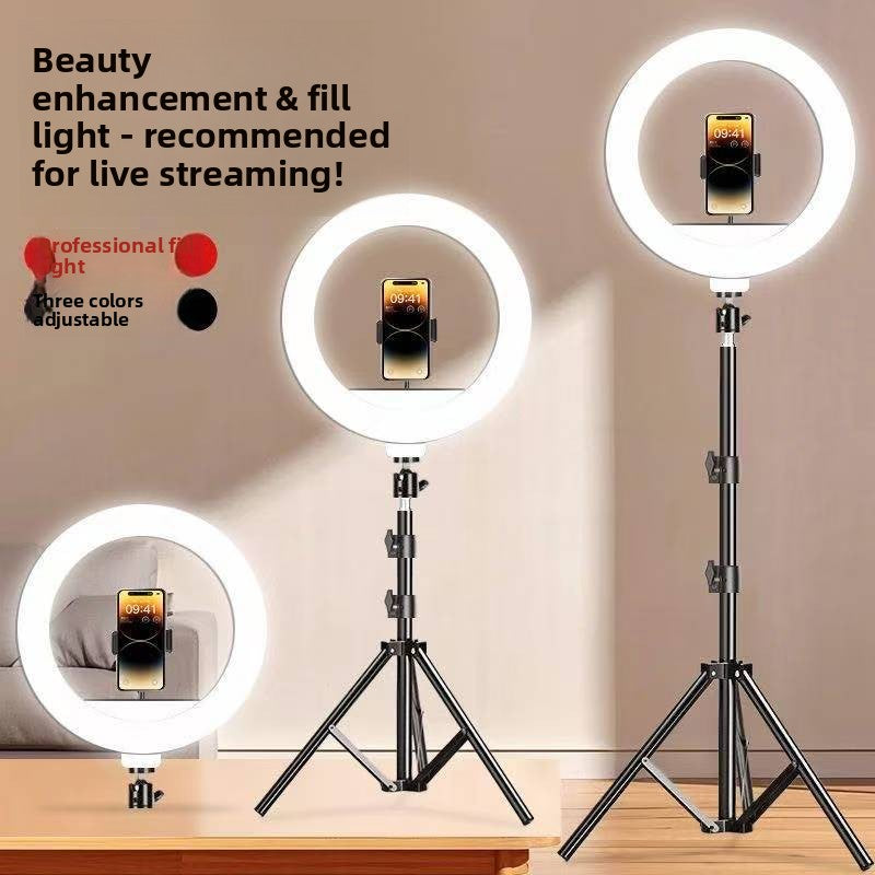 Adjustable Ring Fill Light with Tripod for Phone Camera