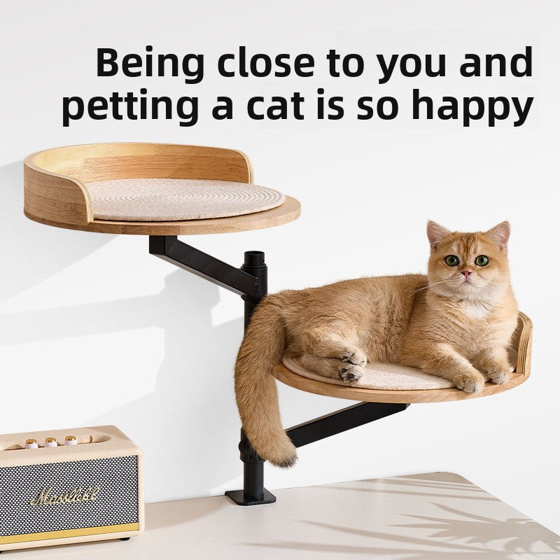 Adjustable Rotating Cat Bed Desktop Pet Nest