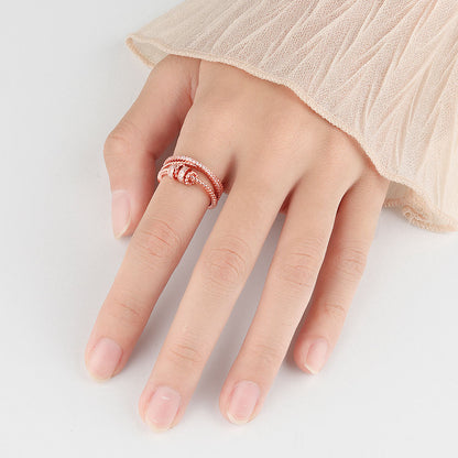 Adjustable Rotating Geometric Finger Ring